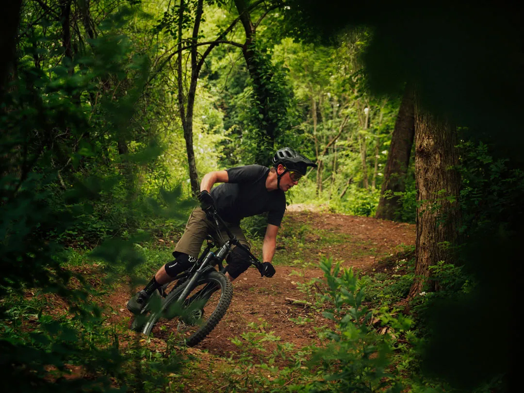 biker in a forest - penzion hosnar