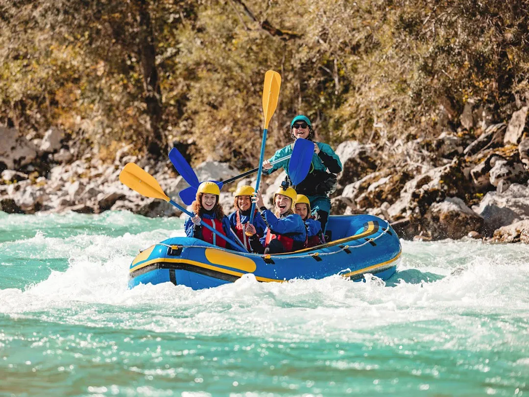 Rafting on soca river full of joy
